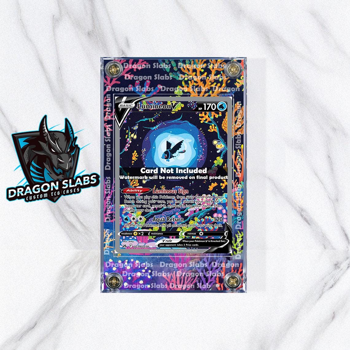 Pokemon Lumineon V GG39/GG70 Crown Zenith Extended Art Case