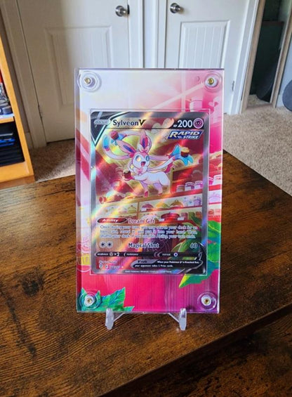 Pokemon Sylveon VMAX Alt Art 184/203 212/203 SWSH Evolving Skies Custom Display Cases