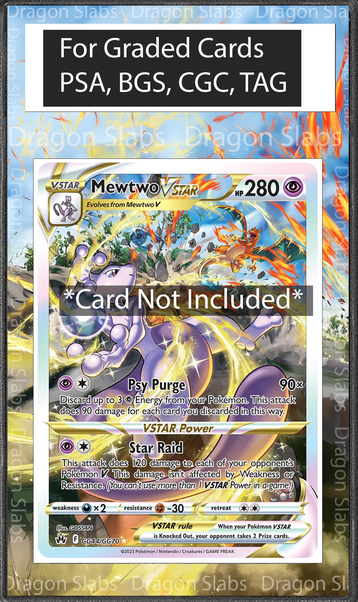 x2 Mewtwo VSTAR GG44 Crown Zenith & Charizard VStar SWSH262 Promo Psa Bgs Cgc Tag Extended Artwork Pokemon TCG