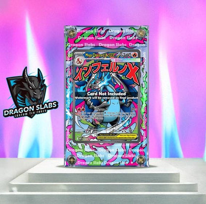 x2 Pokemon Mega Charizard X EX SIR 125 023 Phantasmal Flames Extended Artwork Cases