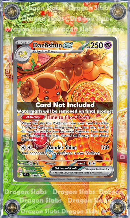 Pokemon Dachsbun EX SIR Stellar Crown SIR 169/142 Extended Artwork Case