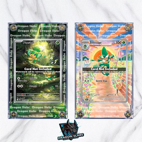 x2 Pokemon Pansage Simisage IR 089 090 Black Bolt Extended Artwork Cases