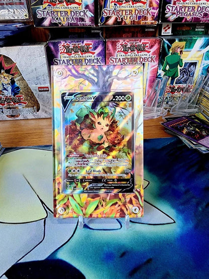x2 Pokemon Leafeon V & Vmax Alt Art 205/203 167/203 Evolving Skies Extended Artwork Cases
