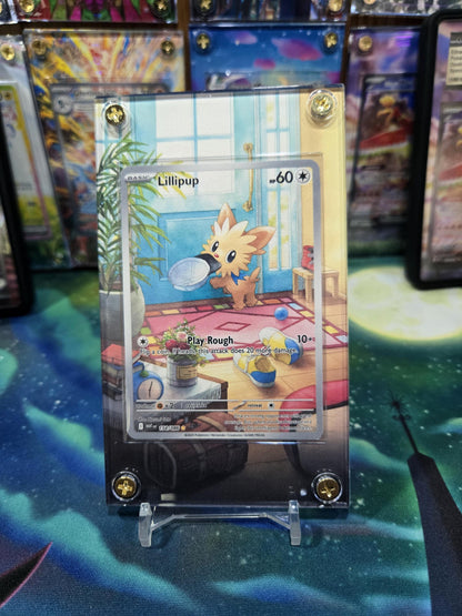 x3 Pokemon Lillipup Herdier Stoutland IR 154 155 156 White Flare Extended Art Cases