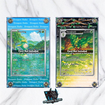 x2 Pokemon Deerling & Sawsbuck 091 092 IR White Flare Extended Art Cases