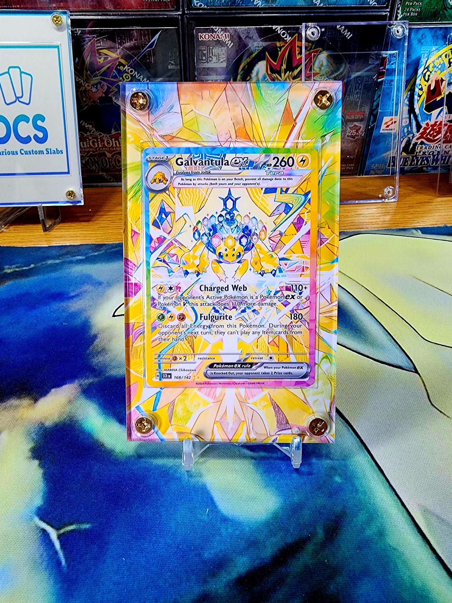 Pokemon Galvantula EX SIR 168/142 Stellar Crown Extended Artwork Case