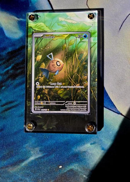 Pokemon Feebas 198/191 IR Custom Display Case from Surging Sparks Extended Artwork