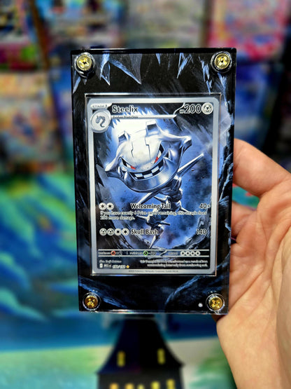 Pokemon Steelix 150/132 IR Mega Evolution Extended Art Custom Case