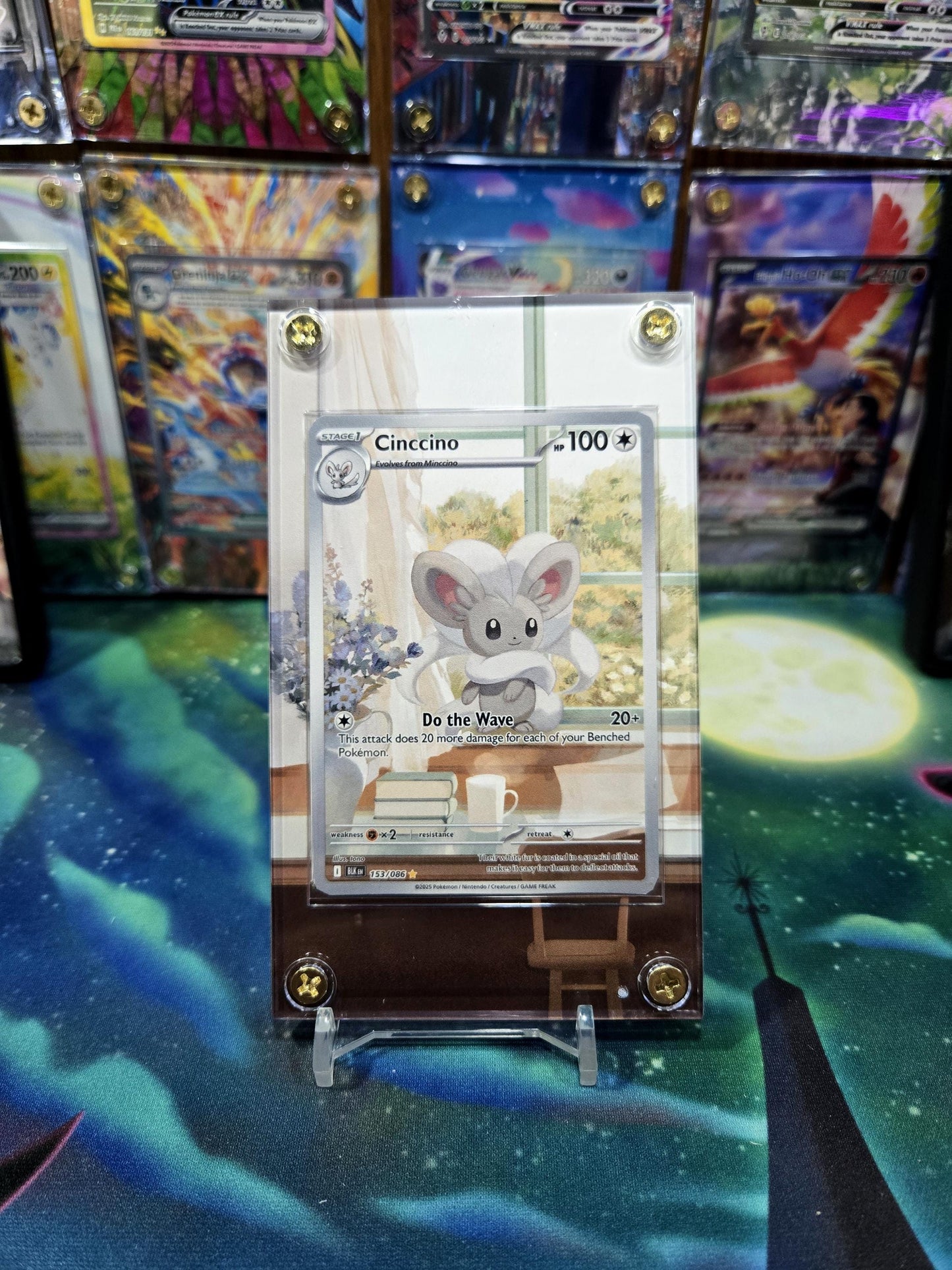 Pokemon Cinccino 153/086 IR Black Bolt Extended Art Case