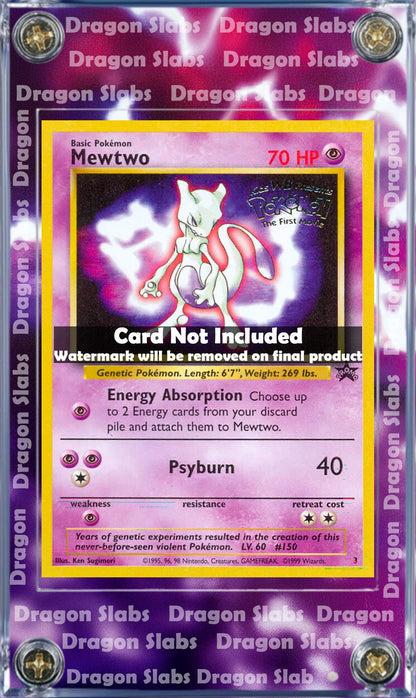 Pokemon Mewtwo Black Star Promo #3 Extended Art Custom Case