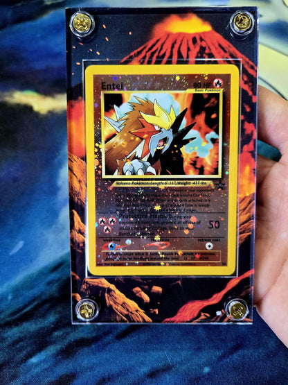 Pokemon Entei Promo 34 Movie Black Star Extended Art Case