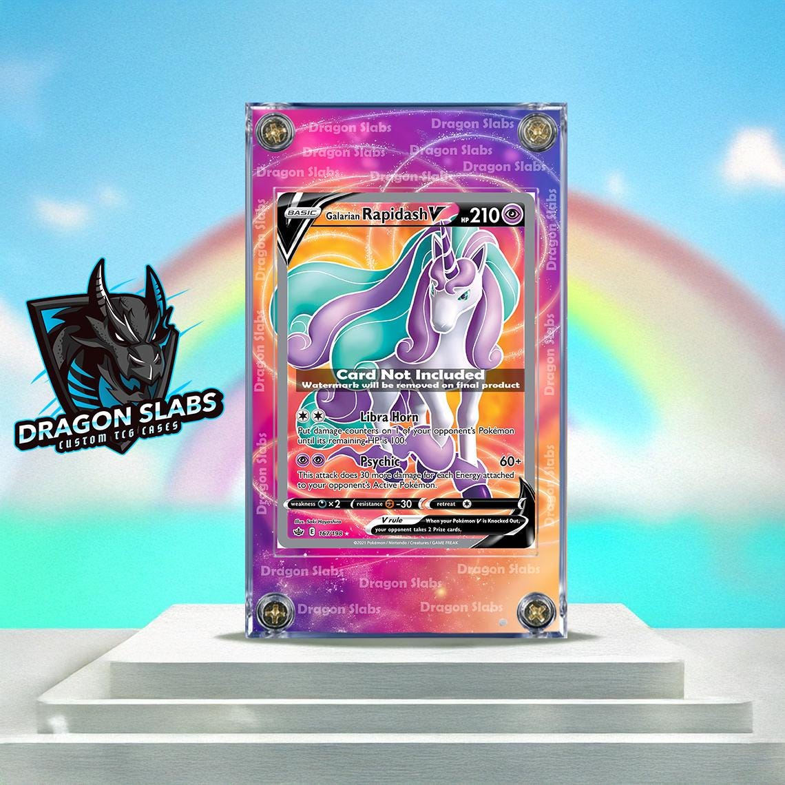 Pokemon Galarian Rapidash V 167/282 Chilling Reign Extended Artwork Case
