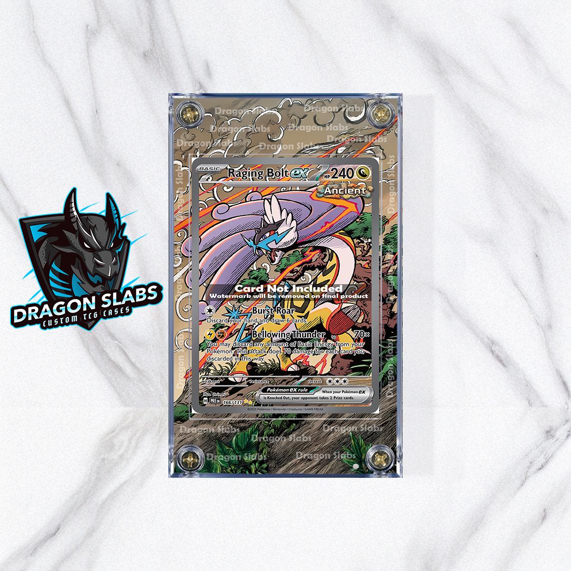 Pokemon Raging Bolt EX SIR 166/131 Prismatic Evolutions Extended Artwork Case