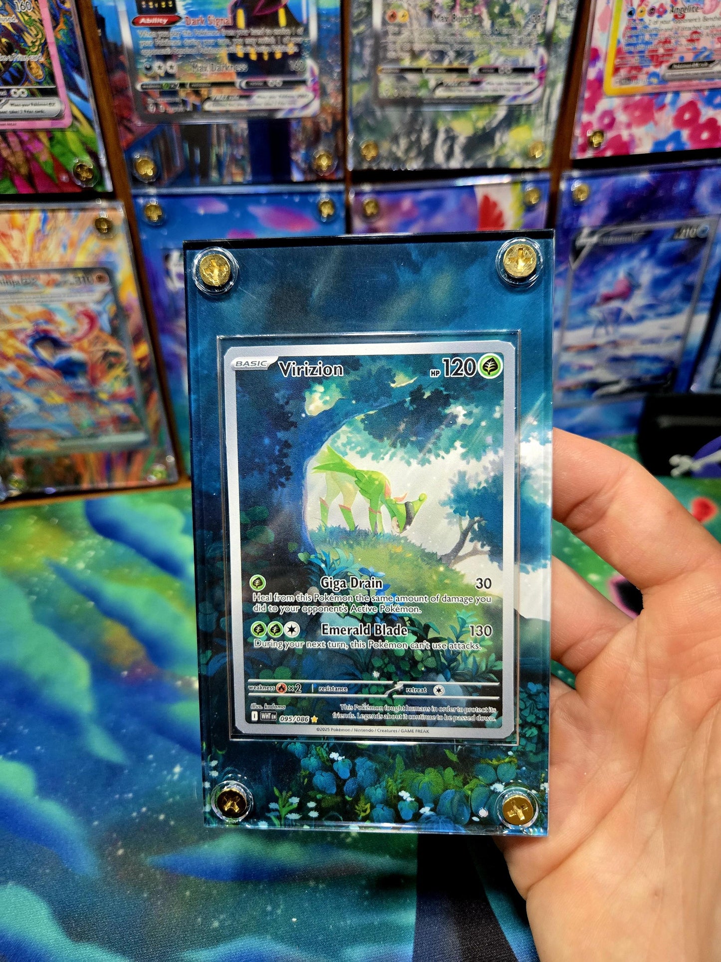 Pokemon Virizion 095/086 IR White Flare Extended Art Case