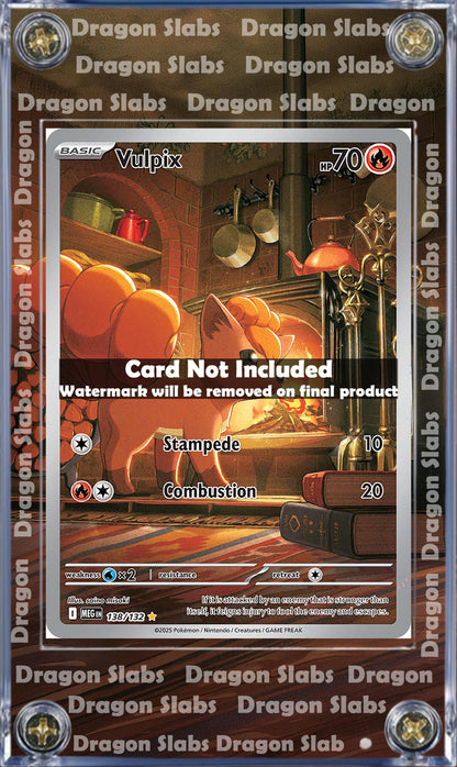 Pokemon Vulpix 138/132 IR Mega Evolution Extended Art Custom Case