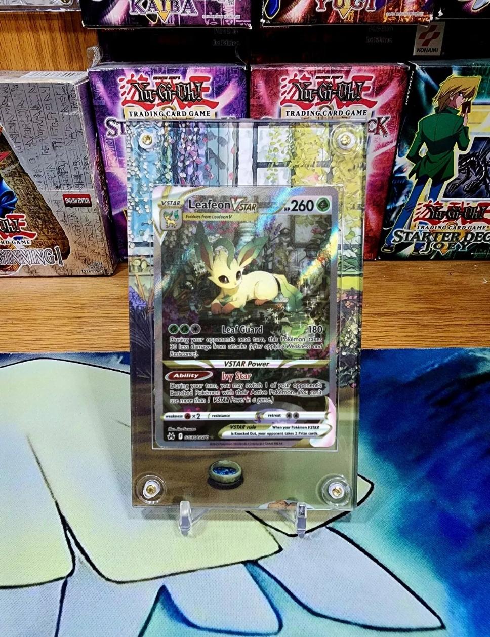 x2 Pokemon Glaceon and Leafeon Vstar GG40 & GG35 Crown Zenith Extended Artwork Cases