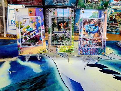 X3 Pokemon Bulbasaur Squirtle Charmander Stellar Crown Obsidian Flames SVG IR AR 050/049 Card Custom Display Cases Extended Artworks