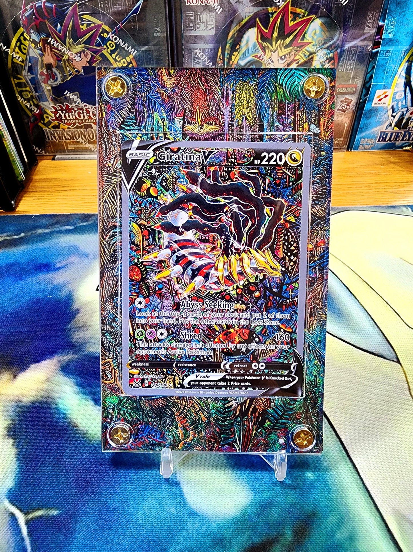 Pokemon Giratina V 186/196 Alt Art Lost Origin Display Case Extended Artwork