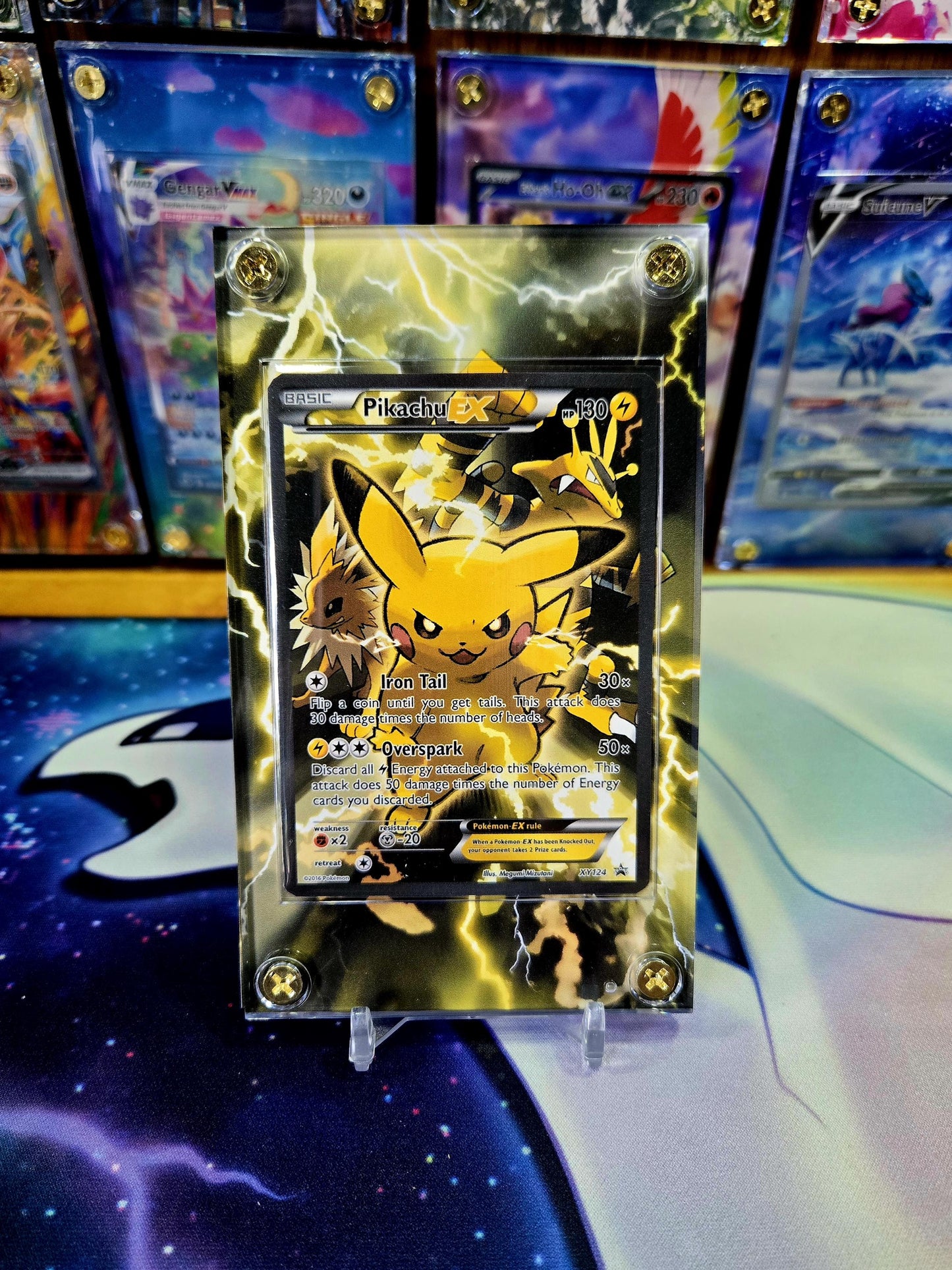 Pokemon Pikachu EX XY124 Promo Extended Artwork Case