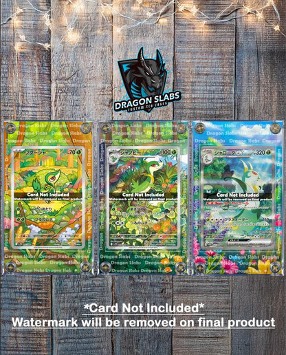 x3 Pokemon Snivy, Servine, Serperior EX SAR 167,087, 088 Black Bolt Extended Art Cases