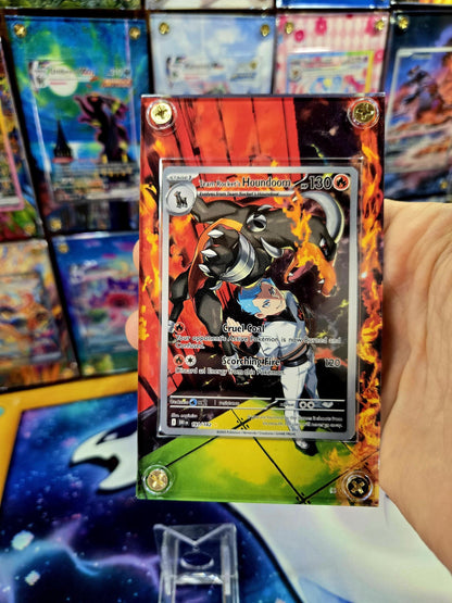 Pokemon Team Rocket's Houndoom 191/182 Destined Rival Extended Art Case