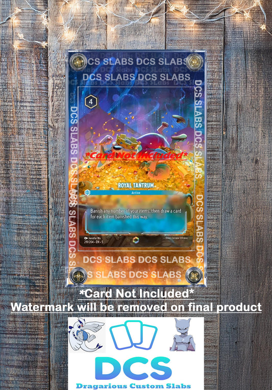 Disney Lorcana Shimmering Skies Royal Tantrum 219/204 Enchanted Chapter 5 Custom Case