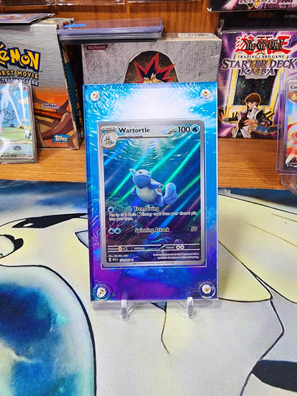 Pokemon Squirtle, Wartortle, Blastoise 151 Custom Display Cases Extended Artwork