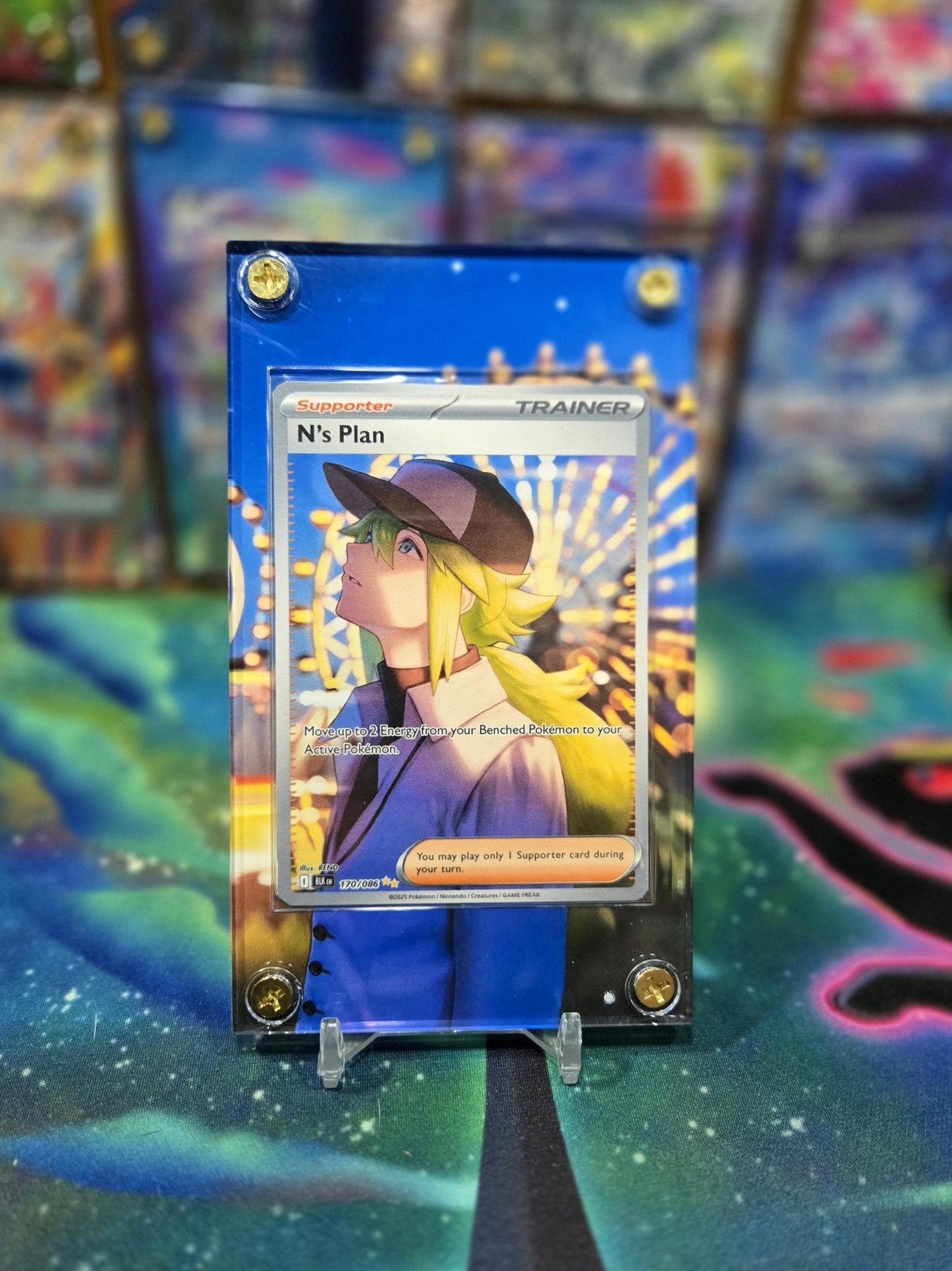 Pokemon N’s Plan SIR 170/086 Black Bolt Extended Art Case