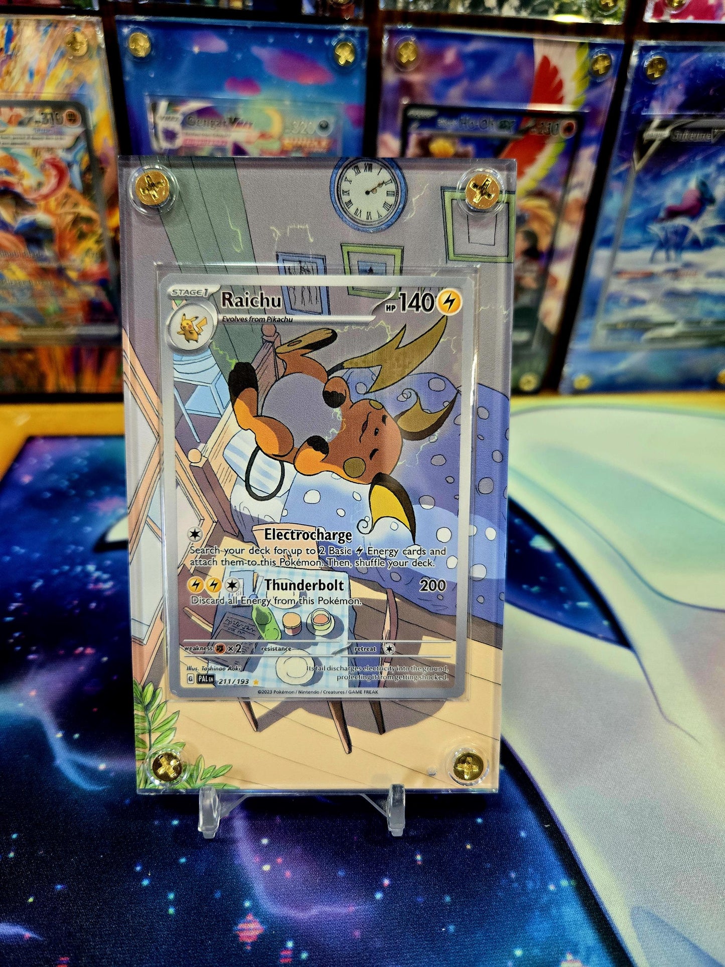 Pokemon Raichu 211/193 Paldea Evolved Extended Art Case