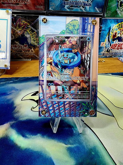 X2 Pokemon Bulbasaur Squirtle Stellar Crown Card Custom Display Cases Extended Artwork