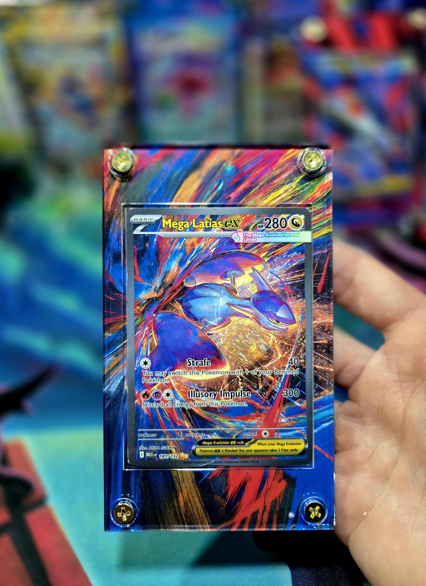 x2 Pokemon Mega Latias EX 181 163 Mega Evolution Extended Art Custom Cases