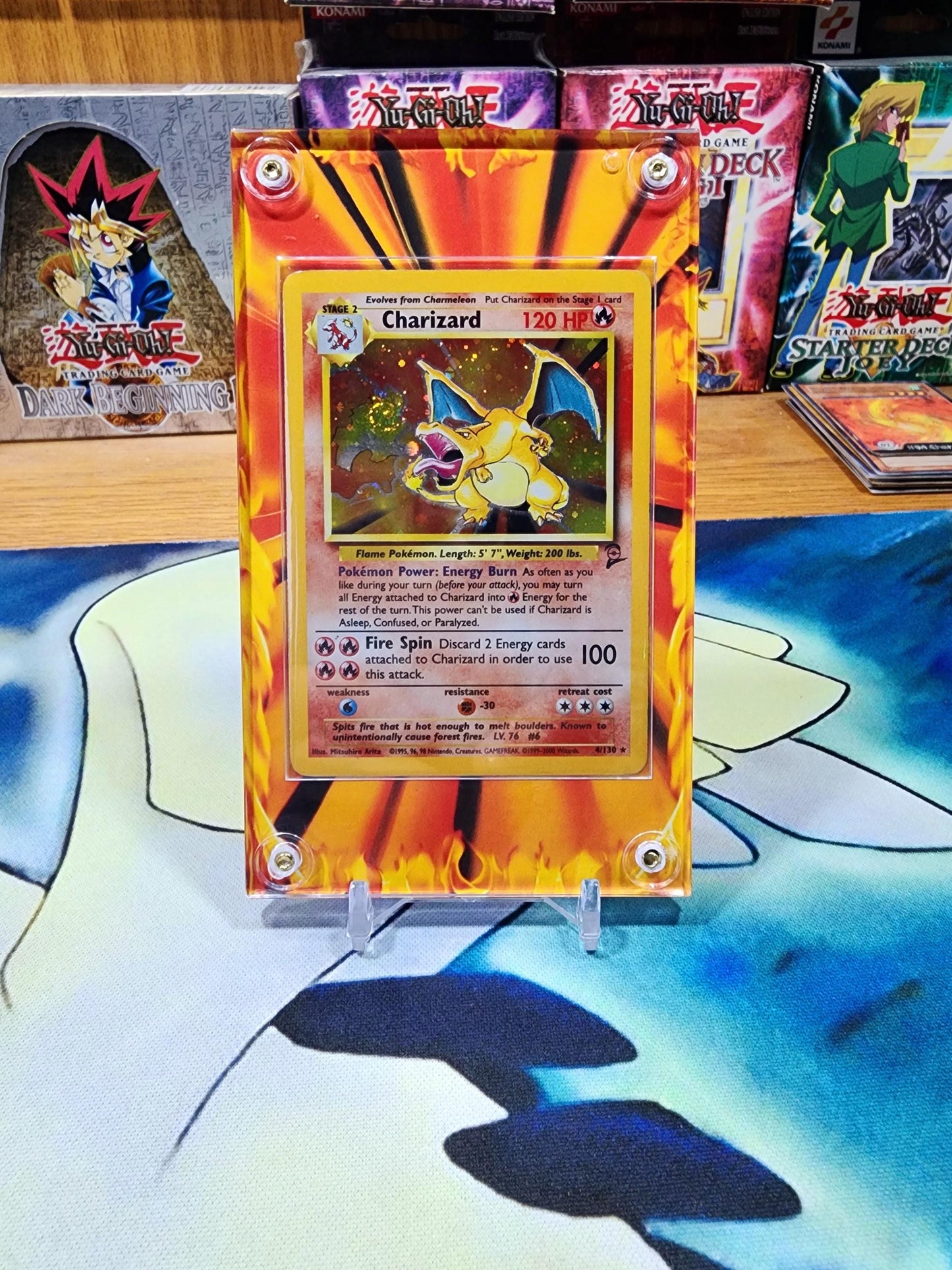 Pokemon Charizard Base Set Custom Extended Artwork Case