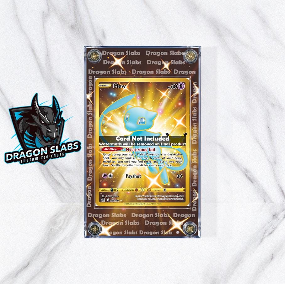 Pokemon Mew 025/025 Gold Celebrations Extended Artwork Case