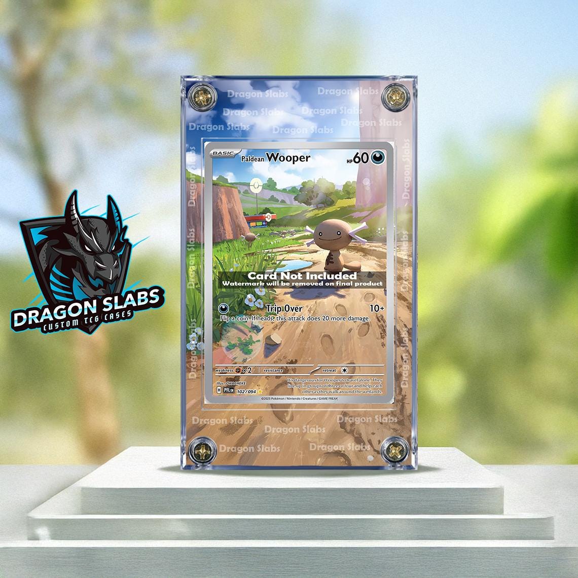 Pokemon Paldean Wooper 102/094 Phantasmal Flames Extended Artwork Case