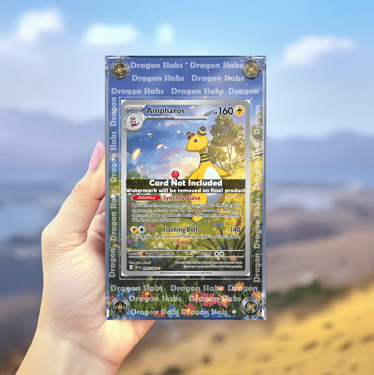 Pokemon Ampharos IR 090/086 Chaos Rising Extended Artwork Case