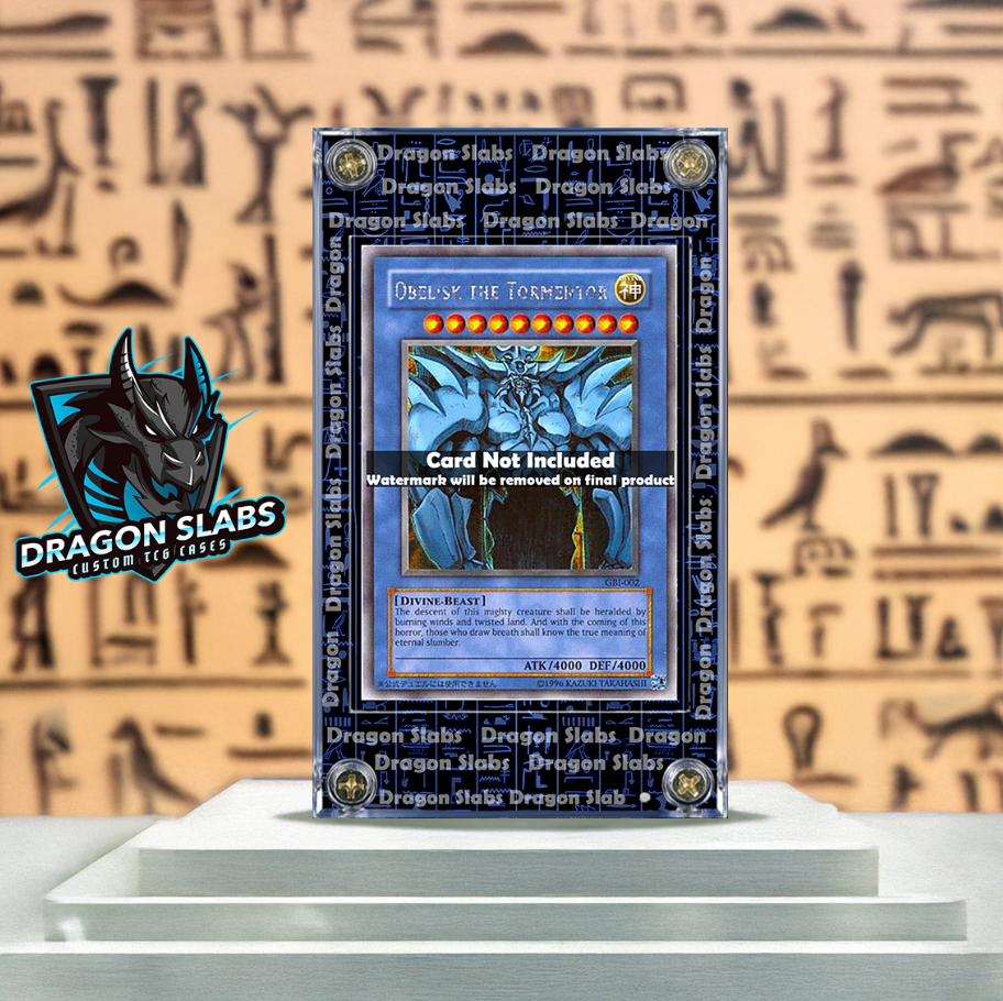 Yugioh Blue Hieroglyphics Obelisk The Tormentor Extended Artwork Case