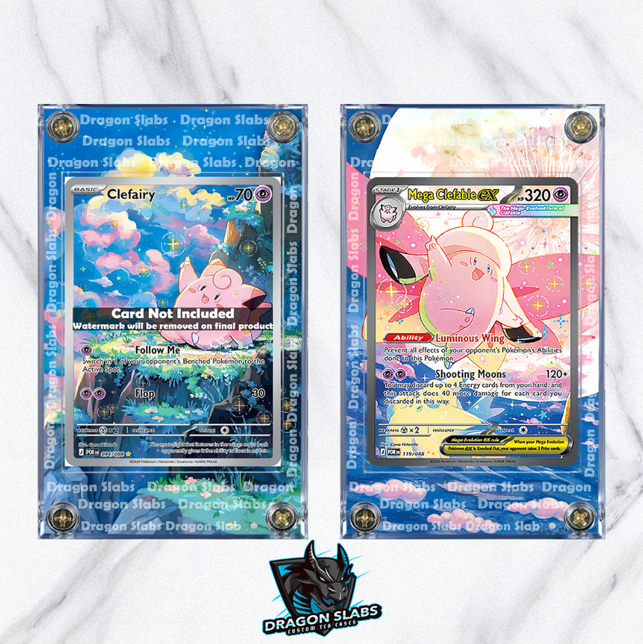x2 Pokemon Clefairy & Clefable 094 119 Perfect Order Extended Artwork ...