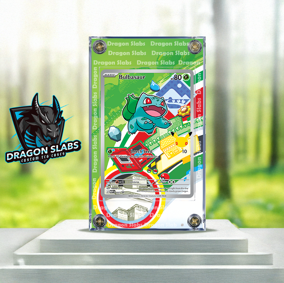 x3 Bulbasaur Charmander Squirtle MEP 037 038 039 Promo Extended Artwork Cases