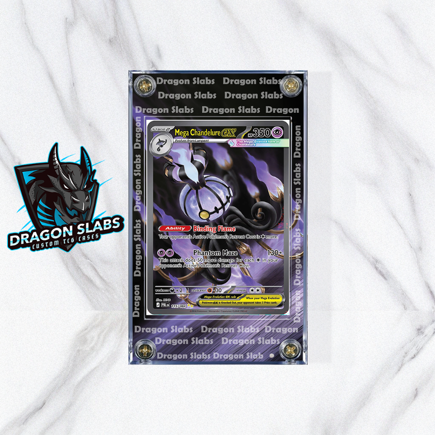 Pokemon Mega Chandelure EX 115/084 Pitch Black Extended Artwork Case