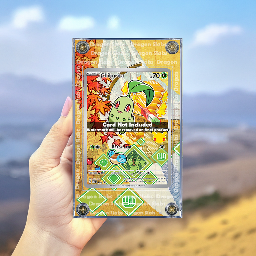 Pokemon Chikorita 046 Promo First Partner Series 2 Extended Artwork Case