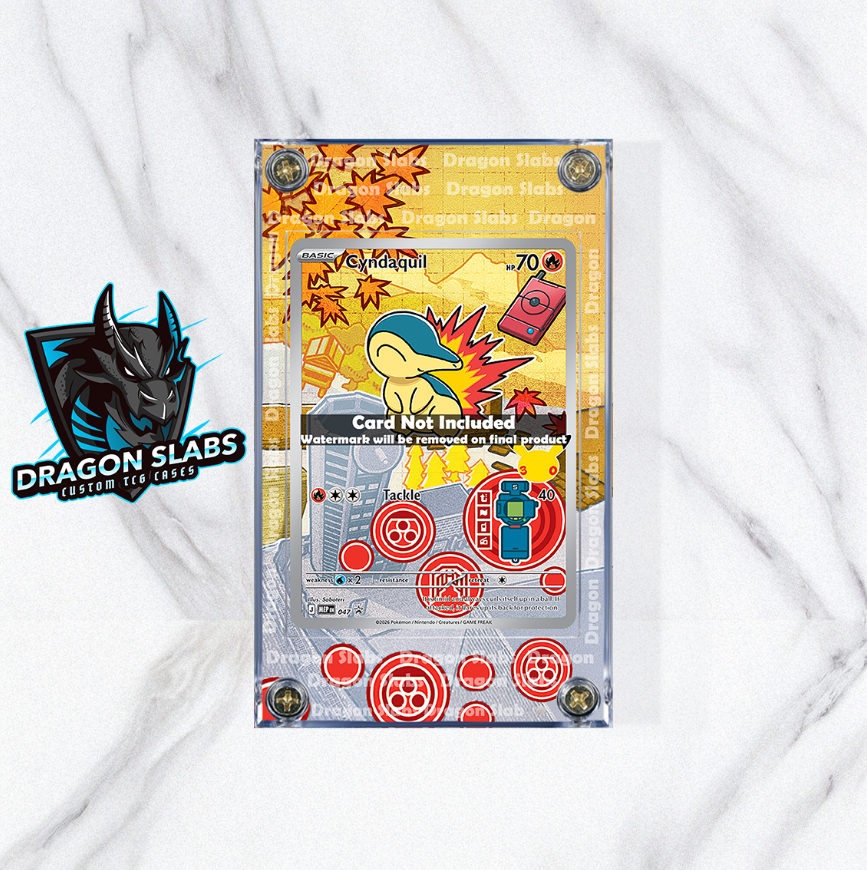 Pokemon Cyndaquil 047 Promo First Partner Series 2 Extended Artwork Case