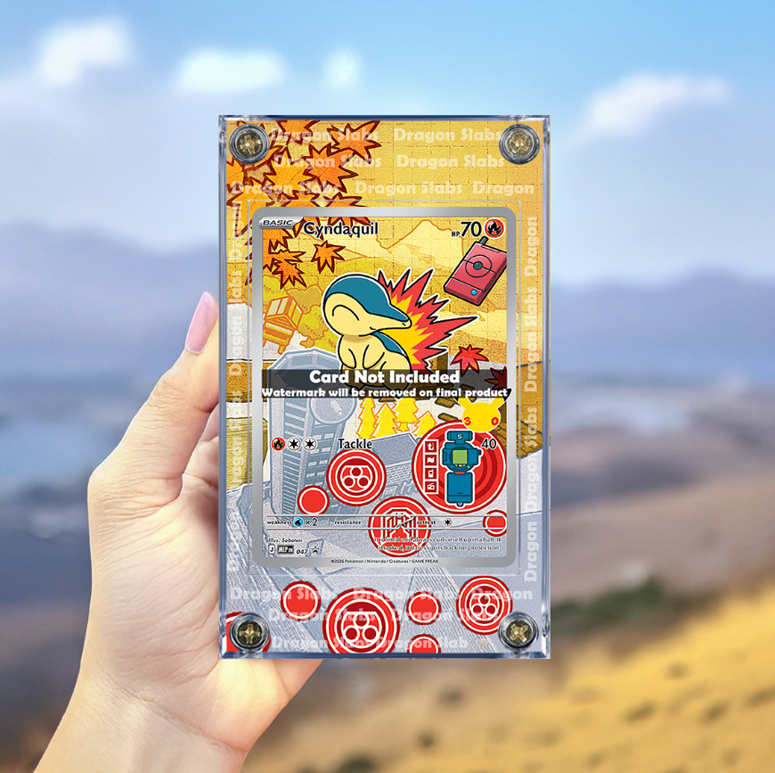 Pokemon Cyndaquil 047 Promo First Partner Series 2 Extended Artwork Case
