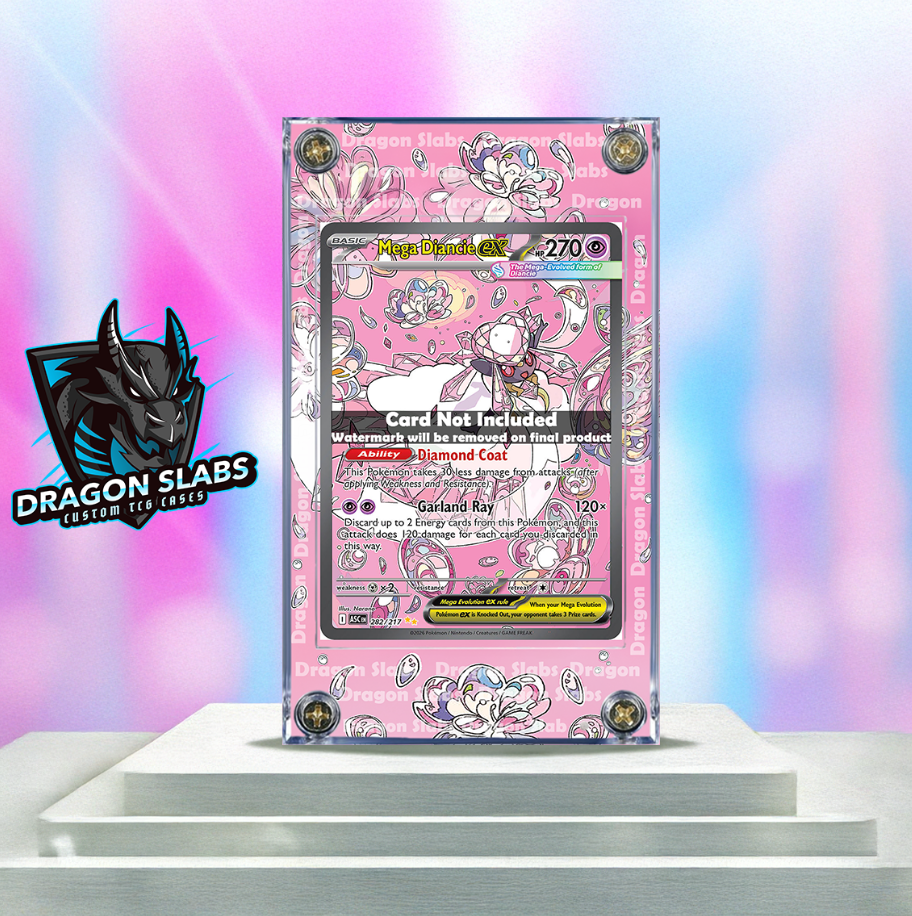 Pokemon Mega Diancie EX 282/217 Ascended Heroes Extended Artwork Case