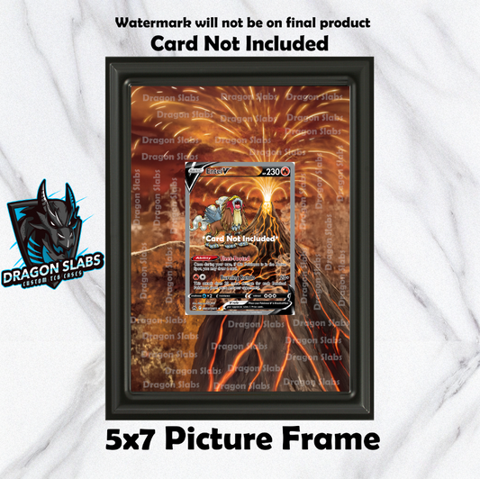 Entei V GG36/GG70 Crown Zenith Pokemon Extended Art Frame 5x7 Frame