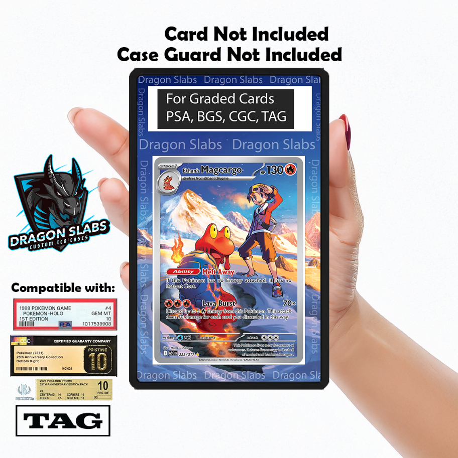 Ethan's Magcargo 222 Ascended Heroes PSA bgs CGC tag Extended Artwork Pokemon