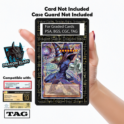 Yugioh Hieroglyphics Dark Magician Blue Eyes White Dragon PSA bgs CGC tag Extended Artwork