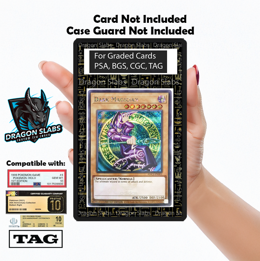 Yugioh Hieroglyphics Dark Magician Blue Eyes White Dragon PSA bgs CGC tag Extended Artwork