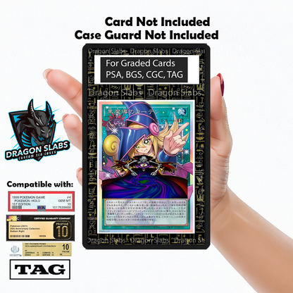Yugioh Hieroglyphics Dark Magician Blue Eyes White Dragon PSA bgs CGC tag Extended Artwork