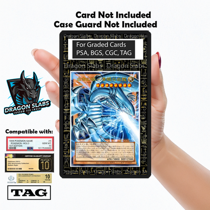 Yugioh Hieroglyphics Dark Magician Blue Eyes White Dragon PSA bgs CGC tag Extended Artwork
