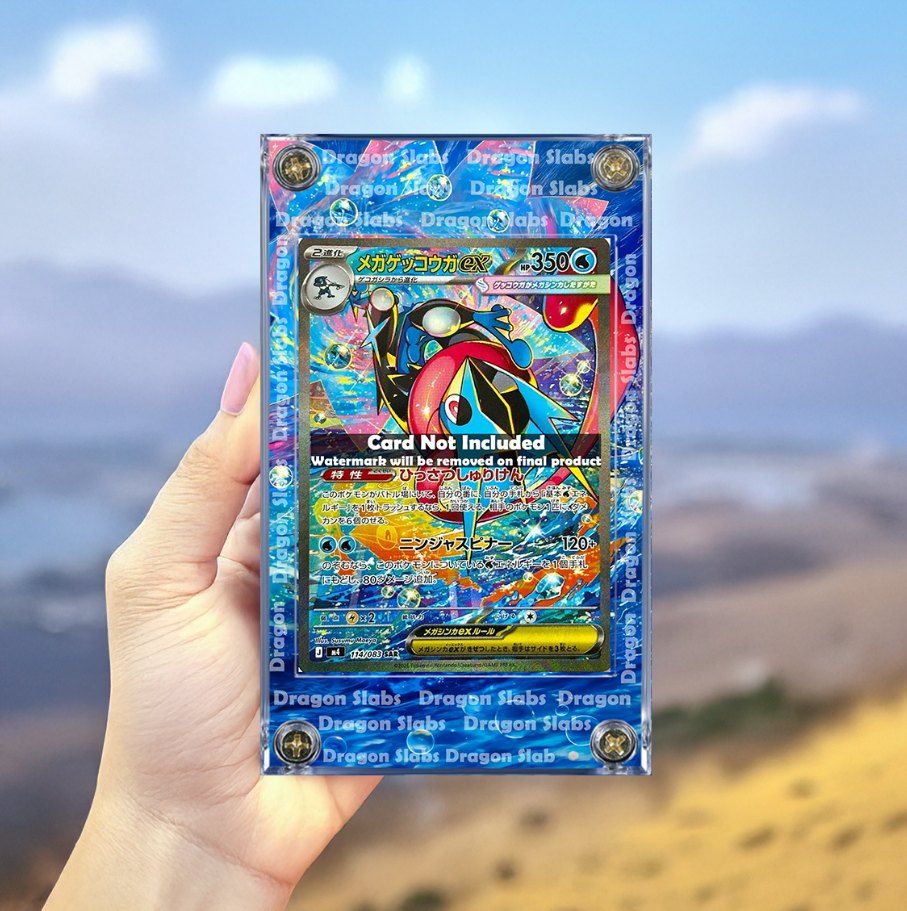 Pokemon Mega Greninja EX 114/083 SAR Ninja Spinner Extended Artwork Case